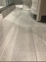 bathroom with tiled floor