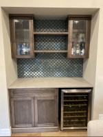 recessed kitchen winebar